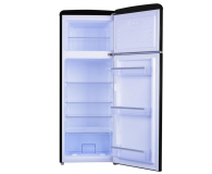Lodówka Amica KGC15634S 144cm Czarna Retro SlimSize Górny Zamrażalnik 206L - 1014603 - zdjęcie 2